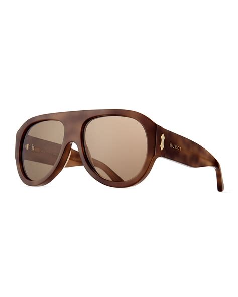 gucci havanna|Havana light acetate sunglasses in black acetate .